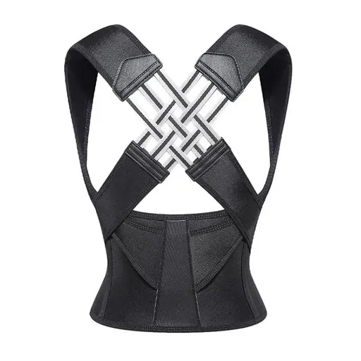 Black Posture Corrector for Women,Back Pain Lumbar Back Support Belt, Breathable Elastic Back Posture (Black (breathable),XXL)