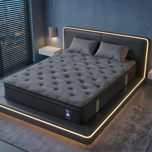 Levitex King Mattress 34 cm 5-Zone Pressure Relief Pocket Spring with Reinforced Edge Support & Breathable Gel Memory Foam Hybrid Mattress