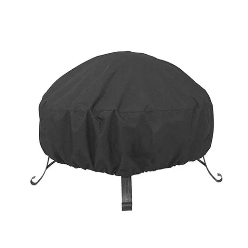 210D Outdoor Round Fire Pit Cover Garden BBQ Grill Bucket Pritector Waterproof - 85*40cm