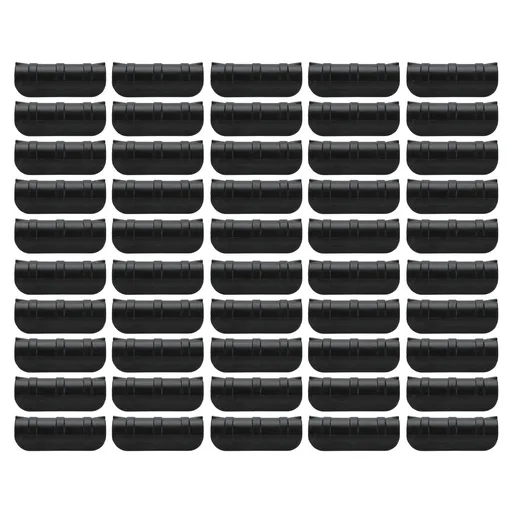 50PCS 10cm Greenhouse Film Clamp Heat Resistant Tube Clip Gardening Frame Pipe Clip for GardenBlack