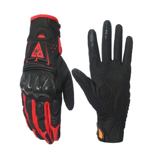 FISD Motorcycle Off-Road Gloves Carbon Fiber Fisdred