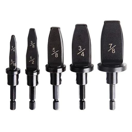5pcs Tool Drill Bit Set,Imperial Pipe Expander Air Conditioning Copper Pipe Expander - 1/4"+5/16", 3/8"+1/2", 5/8", 3/4", 7/8"