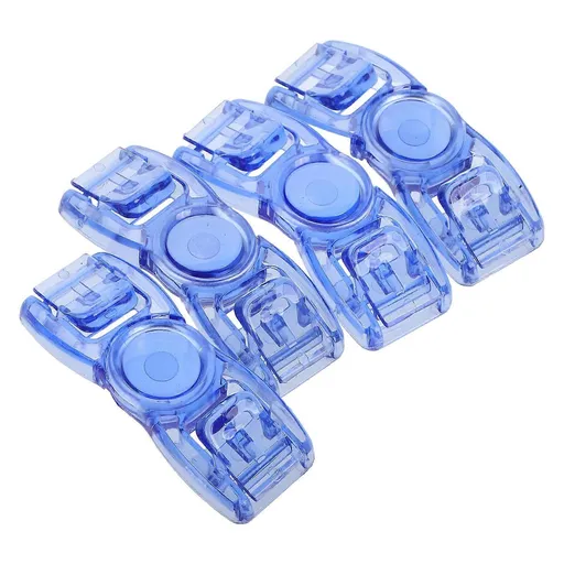 4 Pack Swimming Goggle Buckles, Replacement Straps Clips and Buttons, Blue