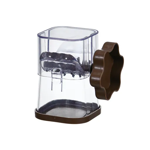 Coffee color Manual Nut & Chocolate Grinder - Effortless Peanut Walnut Chopper - Easy Clean Kitchen Tool