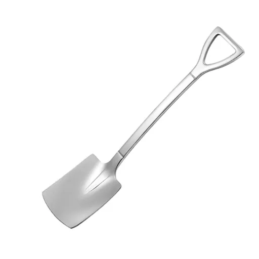 Kitchen Spoons Stainless Steel Shovel Shape Spoon Pointed Spoon-Cake Dessert Spoon-Household Watermelon Spoon-suitable