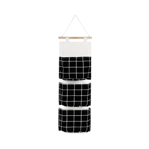 Waterproof Hanging Storage Bag with 3 Pockets, Hanging Wall Organizer for Living Room, Bedroom, and Bathroom