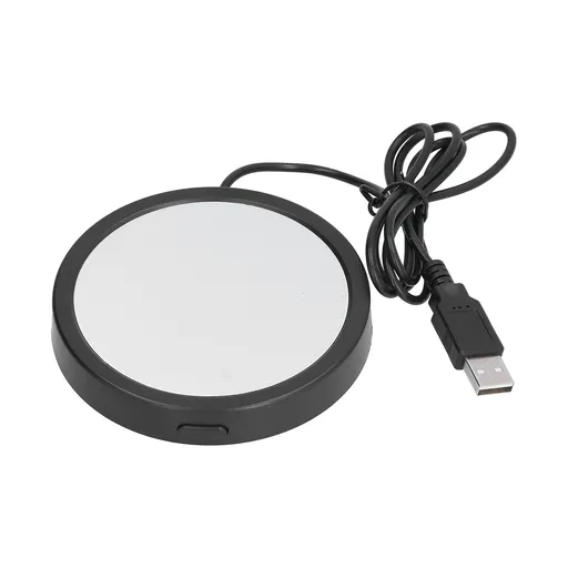 Constant Temperature Coaster USB Powered Milk Cup Warmer Heater for Home Office KitchenBlack