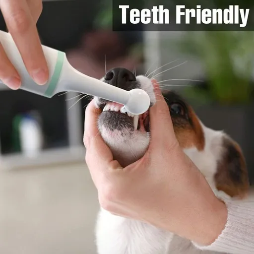 Electric Pet Toothbrush, Dog Teeth Cleaning Kit, Dog Tooth Polisher, Pet Dog Electric Toothbrush Teeth Cleaning Tool(Green)