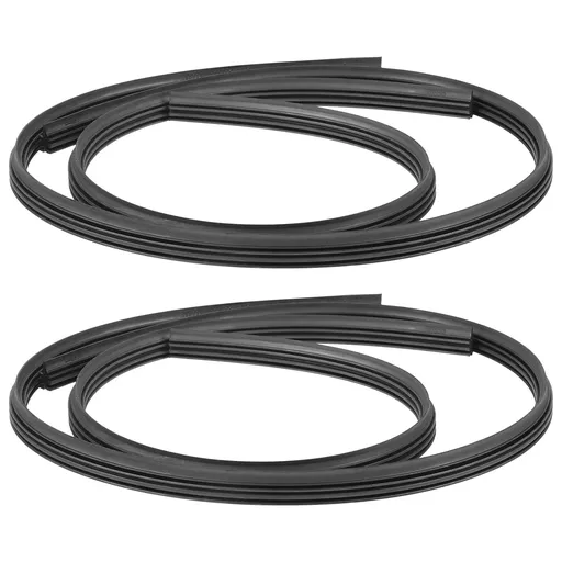 4pcs Wiper Replacement Blades Refills Windshield Wiper Blades Refills Wiper Rubber Strips 3.00X3.00X0.70CM Black