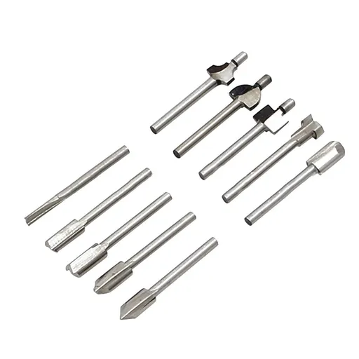 10Pcs Hss Router Bits Wood Cutter Milling Fits Dremel-Rotary Tool Set 1/8" 3Mm Shank Carpentry Router Bits For Rotary Tools Diy A Smile Home