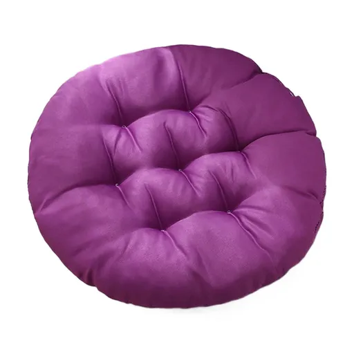 Round Corduroy Bar Stool Cushion, Soft Indoor Chair Pad, Comfortable Seat Cushion for Home, Office and Floor Use, Purple