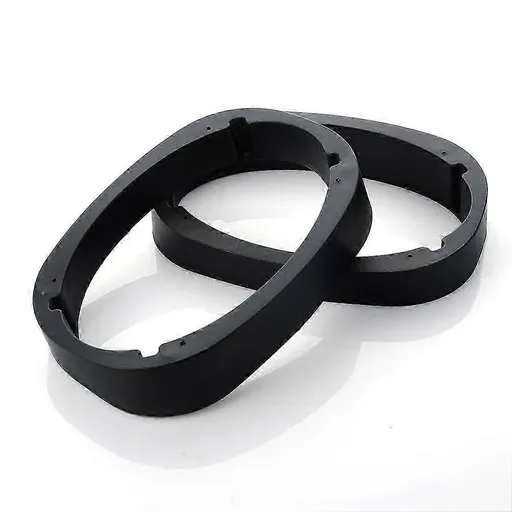 2 pcs Universal 6x9 Car Speaker Spacers Adapter Bracket Mounting Plate Ring Holder, Plastic material, wireless audio upgrade, Black Color