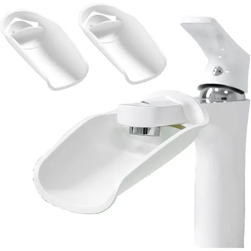 3 Pcs Rallonges of Faucet in Plastic for Enfants White, Rallonges of Faucet for the Lavage of Mains of Enfants and of Bebes