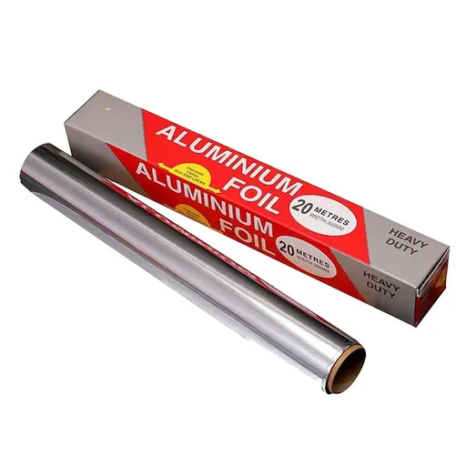 Roll Pack Aluminum Foil, 20 Meters, Food Grade Tin Foil, Used for Thickening Aluminum Foil for Grilling, Baking, Air Fryers and Ovens