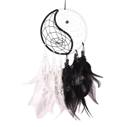 black and white Feather Dream Catchers Feathers Wall Hanging Nordic Room Car Decor hunter substance dreamcatcher Ornament