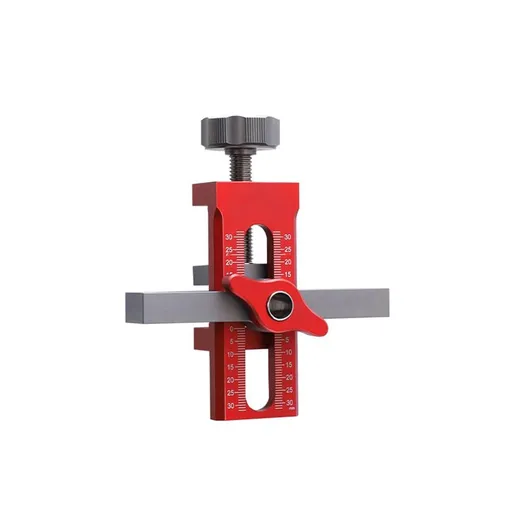2-in-1 Cabinet Door Mounting Jig & Rebound Device Tool with Bag, Installation Positioner for Frameless Cabinets Only, Easily Adjustable Aluminium Alloy Cabinet Hardware Jig