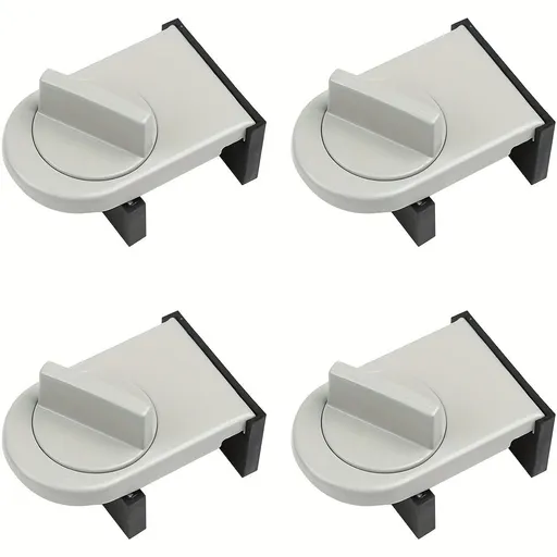 Window Lock Stopper 4pcs Set, Anti-theft Window Stopper, Safety Lock with Key for Sliding Doors and Windows 4pcs
