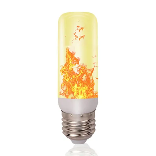 LED Flame Effect Light Bulb E27 Gravity Sensor Fire Decor