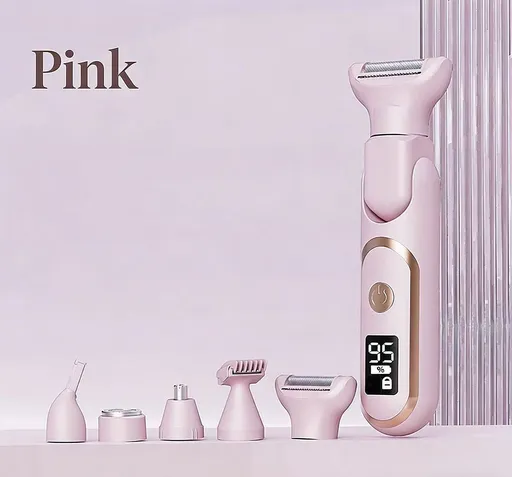 Women's Whole Body Electric Hair Removal Device, Painless Hair Removal, Type-C Fast Charging .pink
