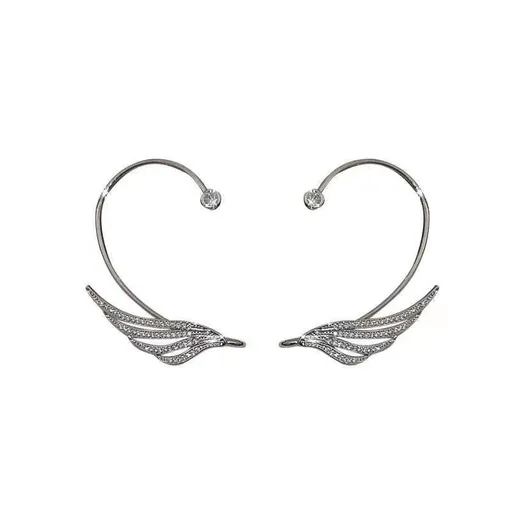 Crystal Wing Butterfly Flower Leaf Climbers Crawler Earrings for Women Girls Sparkly Zircon Ear Earring Angel Wings Ear Cuff