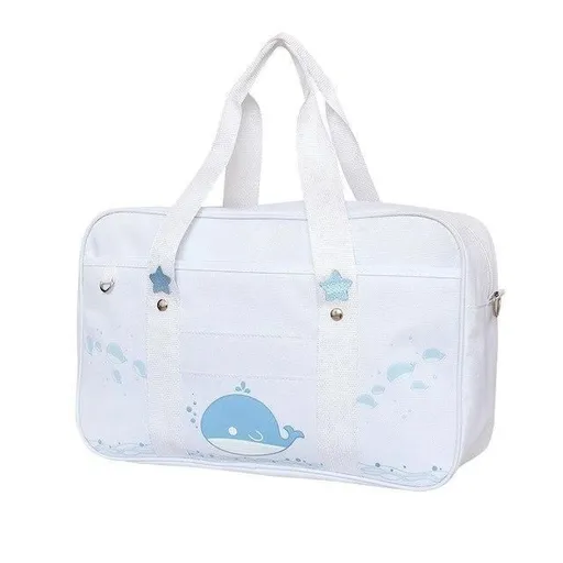 Hod Health & Home Kitten Duffle Bag - White - Whale