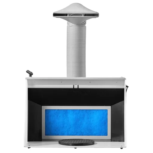 Airbrush Spray Booth Dual Fans 545 x 475 x 370 mm Portable Hobby Airbrush Paint Spray Booth Kit with LED Lights and Exhaust Extension Hose
