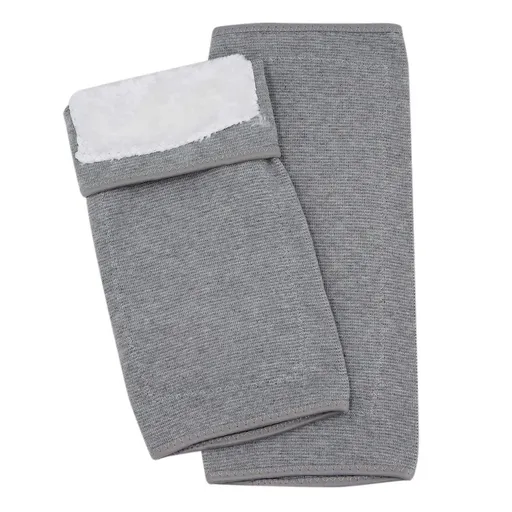 Knee Warmers for Women Men, Brace Leg Warmer Thermal Leg Sleeve Knee Support,Elastic Cotton Knee Sleeves,Thermal Thick Knee Pad Support,Running Knee Brace Pad Thicken Knee Pads(Gray,Size L)