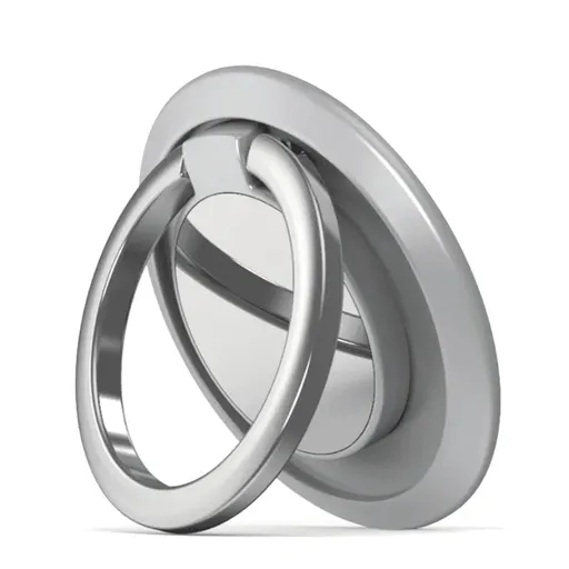 Iring Phone Ring Finger Holder Stand Car Mount Hook For Iphone Ipad Mobile Grip - A2- Silver