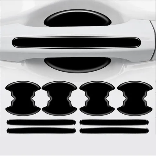 8-Pack Transparent Car Door Protection Stickers, Scratch Proof Handle and Bowl Guard, Self Adhesive Invisible Film for Automotive Exterior