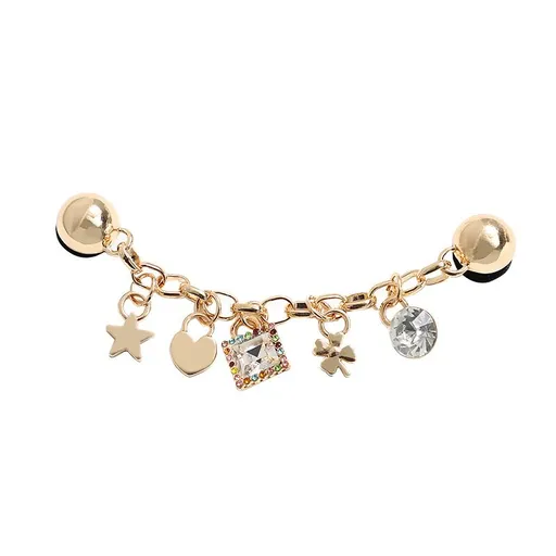 Bling Shoe Charms for Women Girl,Pearl Shoe Charms with Shoe Chains for Women Girls Shoe Accessories Decoration Charms for Slipper