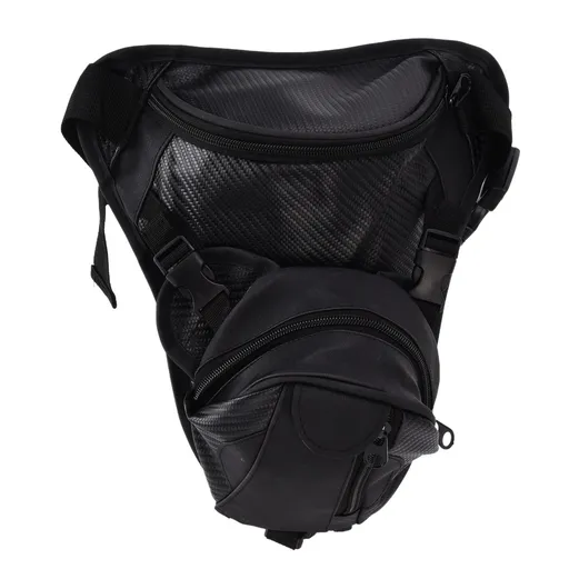 Men Leather Thigh Bag Multifunctional Drop Leg Bag Thigh Satchel for Bicycle Travel Hiking