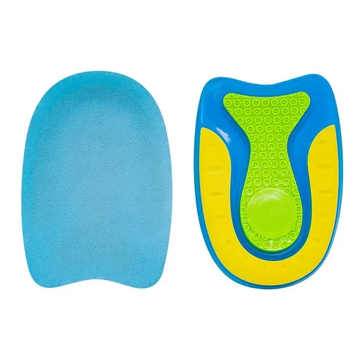 Shock Absorbing Heel Cups, Non-Slip Lightweight Gel Heel Cushion Inserts, Plantar Fasciitis, (1 Pairs,Men's style)