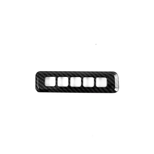 Carbon fiber pillar door lock password decoration door password lock cover frame interior modification patch sequin strip
