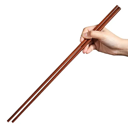 Wooden Noodles Kitchen Cooking Frying Chopsticks 16.5 Inches Brown Extra Long Set of 2 Pairs Chopsticks Reusable for Hotpot