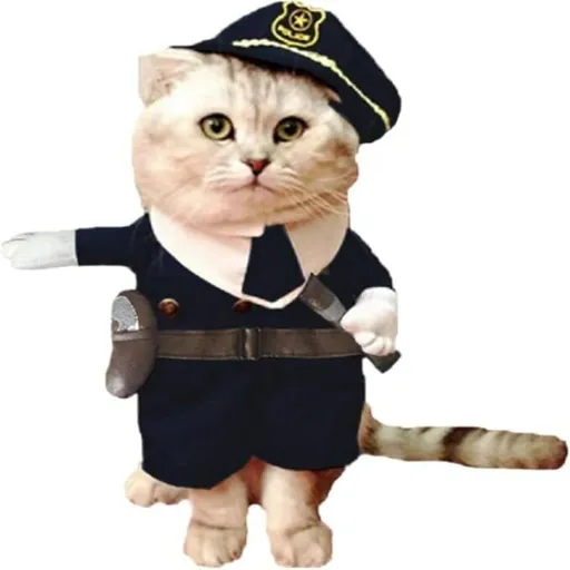 Pet Cosplay Outfit Funny Dog & Cat Costume For Parties And Holidays (Large)
