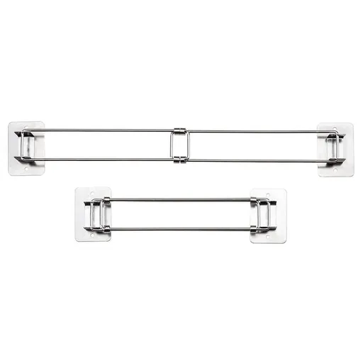 2Pcs RV Shower Corner Storage Bar- Adjustable Stainless Steel Rod for Corner Shelves in , Length 7-13 Inches