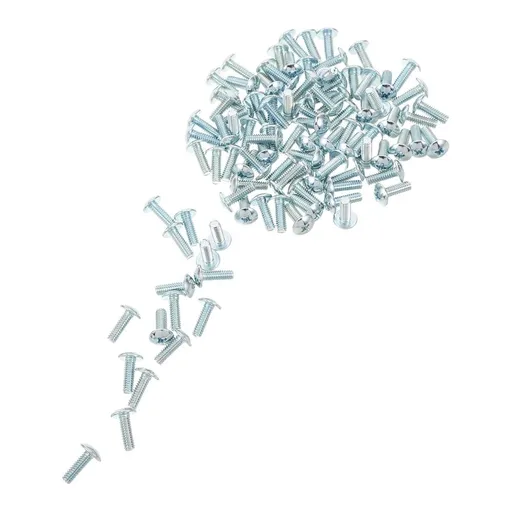 100pcs Cross Recessed Machine Screw Set, 8-32x1/2 Carbon Steel Truss Head for Appliances