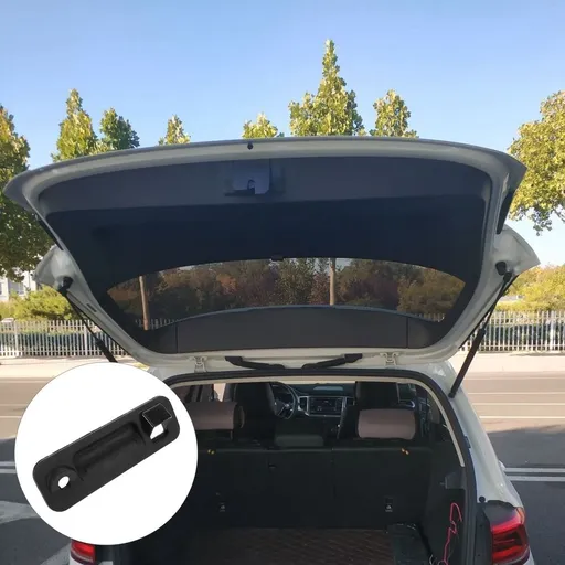 Vehicle Trunk Release Handle Black Plastic Auto Boot Handle Designed for Precise Fit