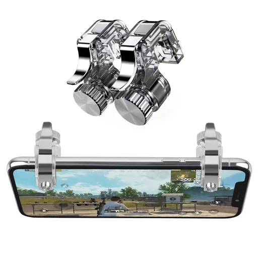 Shooter Sensitive Controller Joysticks Aim & Fire Trigger Keys for Knives Out/Rules of Survival (1 Pair Mobile Triggers)