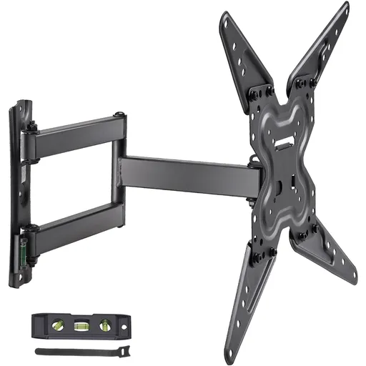 Full Motion TV Mount Fits for Most 26-55 inch TVs, Swivel Tilt Horizontal Adjustment TV Wall Mount Bracket with Articulating Arm, Max VESA 400x400mm , Holds up to 99 lbs