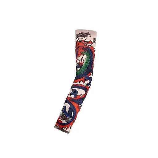 12PCS Flower Tattoo Arm Sleeves UV Cooling Stretch Summer Cover