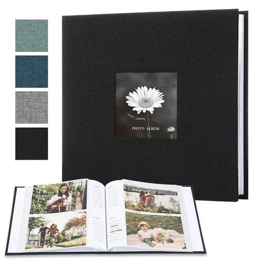 200 Picture Photo Album With Writing Space, Personalized Album for Wedding Family Travel and Kids, 4 x 6 in