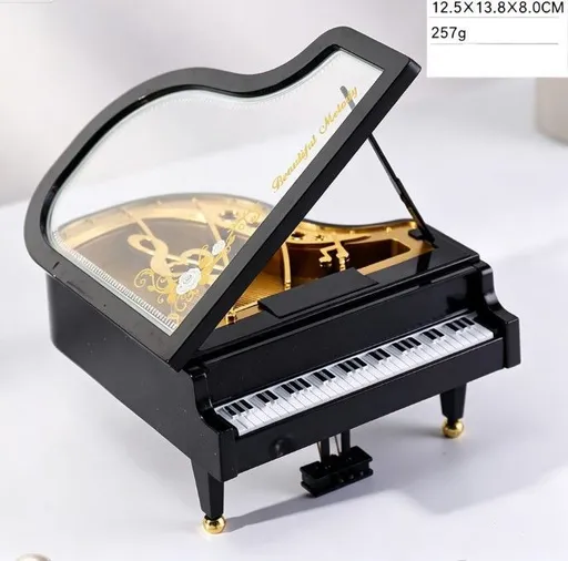 Creative Gift Ornament, YY8098 Music Box - Black