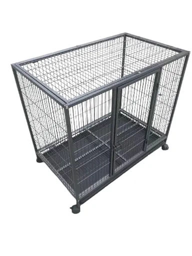 YES4PETS Medium Pet Dog Cat Bird Parrot Cage Metal Rabbit Crate Carrier Kennel Wheel & Tray