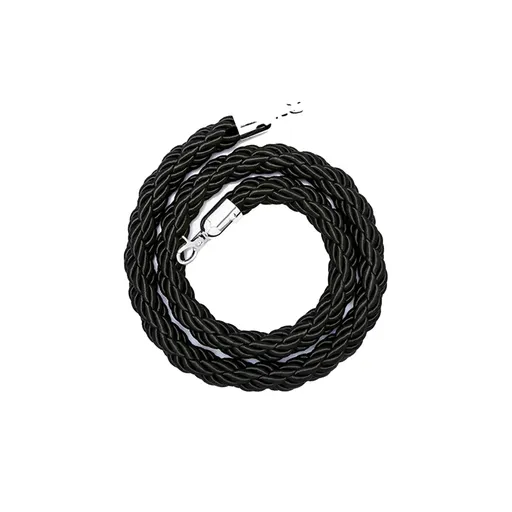 Barrier Warning Line 15M Welcome Pole Isolation Railing Guardrail Expandable - Black