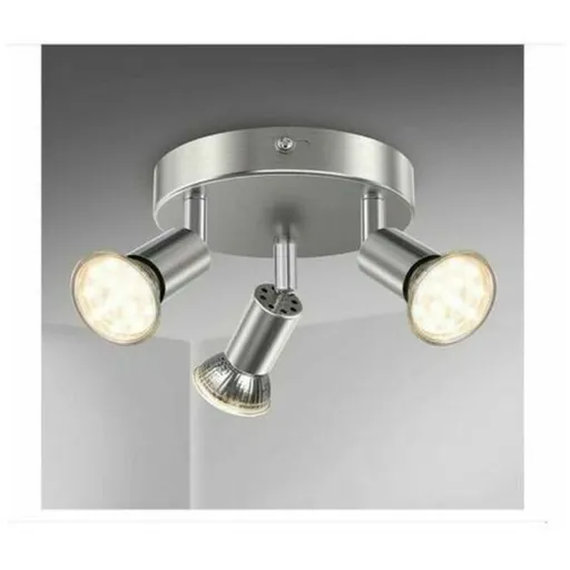 LED Spotlight, IP44, 3x GU10.3 Tilt Spotlights Warm Light Ceiling Light Bathroom Lamp Tilt and Tilt Spotlight