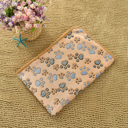 Waterproof Dog Blanket for Small Dogs,Puppy Pads for Dog Bed & Couch Pet Blanket for Small Cats (Coffee-104*76cm)