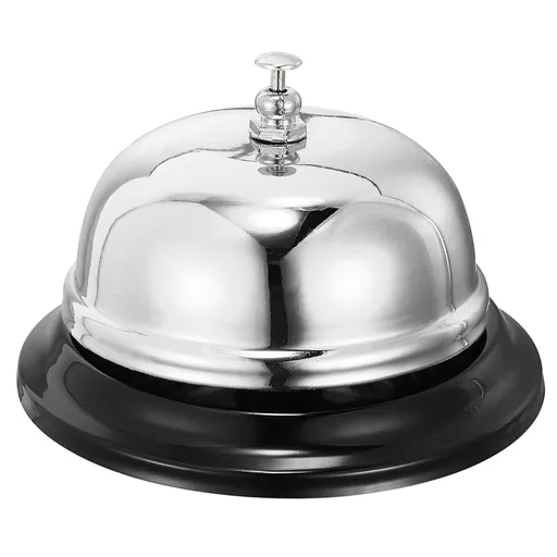 Bell for Desk – Loud & Clear Call Bell with Matte Anti-Rust Steel, Durable Design for Office, Reception, Classroom, and Hotel Use large size