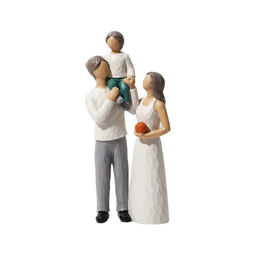 hand drawn character gifts for parents or daughters and sons, home sculptures decorated with bookshelves