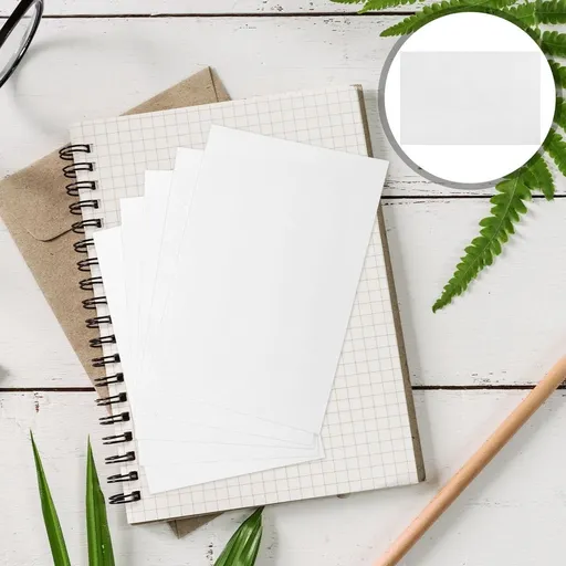 75Pcs Blank White Cardstock for DIY Invitations Crafting and Drawing